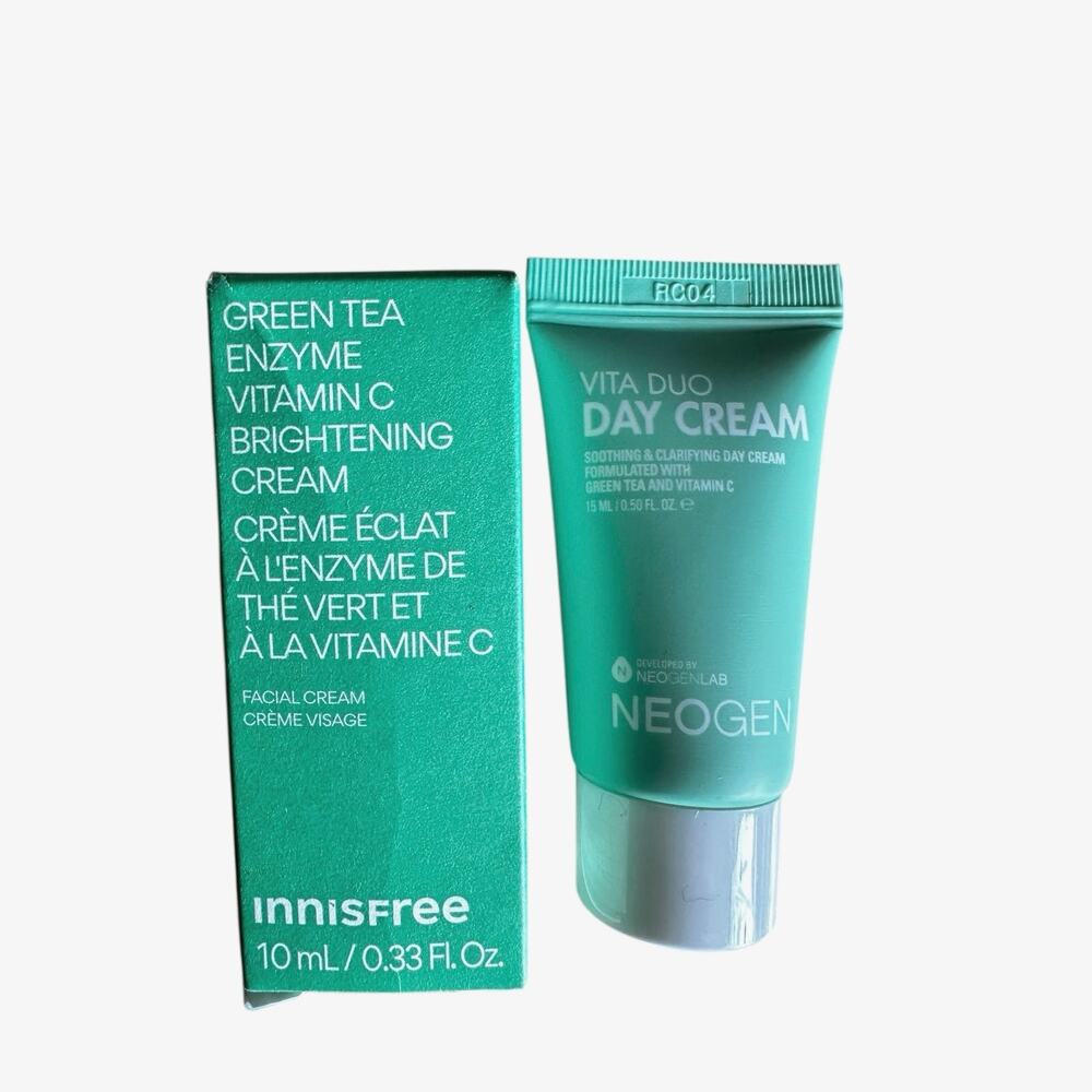 🎉 FREE 🎉 Innisfree Green Tea Enzyme Vitamin C Brightening Cream Sample, NWT